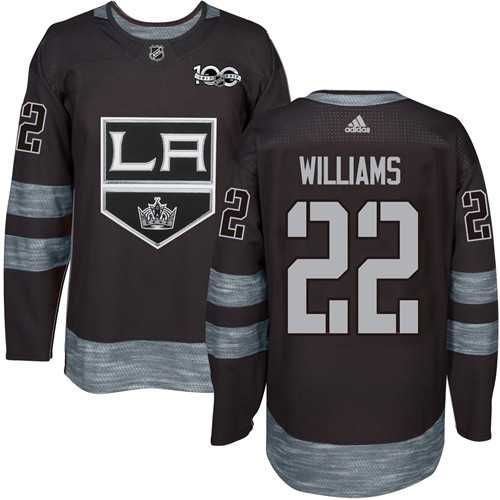 Adidas Los Angeles Kings #22 Tiger Williams Black 1917-2017 100th Anniversary Stitched NHL