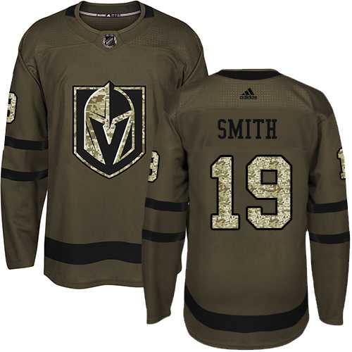 Adidas Men's Adidas Vegas Golden Knights #19 Reilly Smith Green Salute to Service Stitched NHL Jersey
