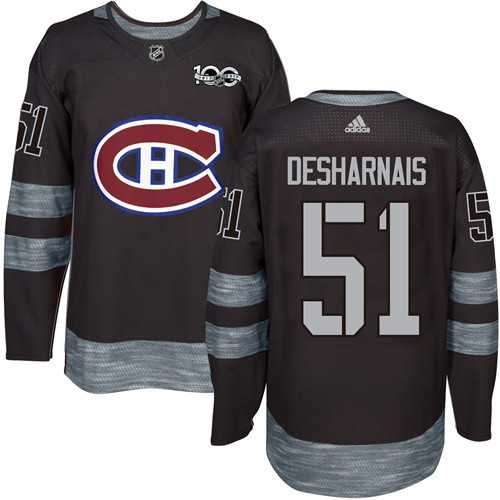 Adidas Montreal Canadiens #51 David Desharnais Black 1917-2017 100th Anniversary Stitched NHL