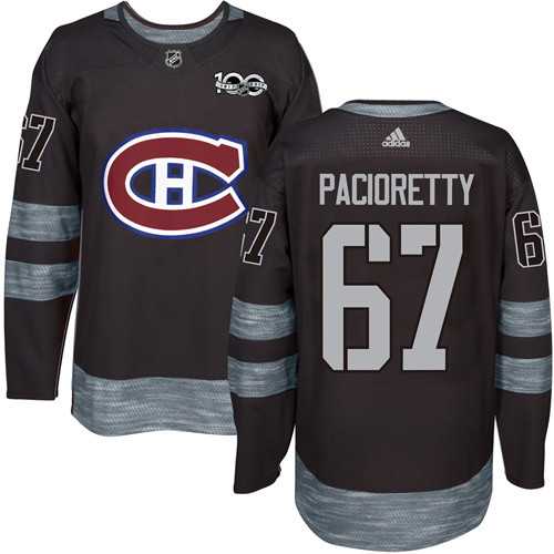 Adidas Montreal Canadiens #67 Max Pacioretty Black 1917-2017 100th Anniversary Stitched NHL