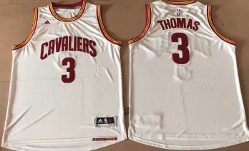 Adidas NBA Cleveland Cavaliers #3 Isaiah Thomas New Revolution Swingman White Jersey