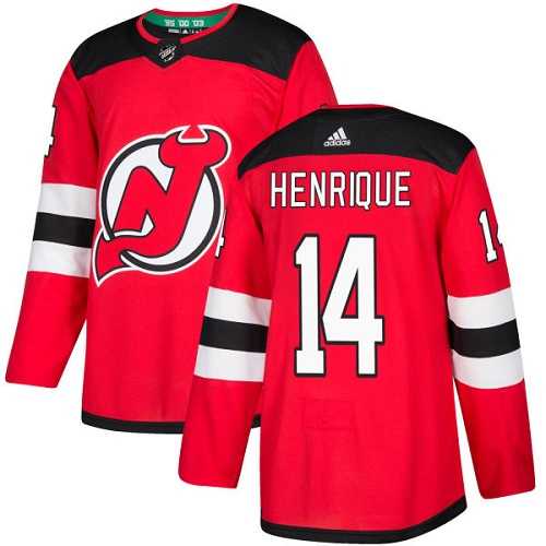 Adidas New Jersey Devils #14 Adam Henrique Red Home Authentic Stitched NHL