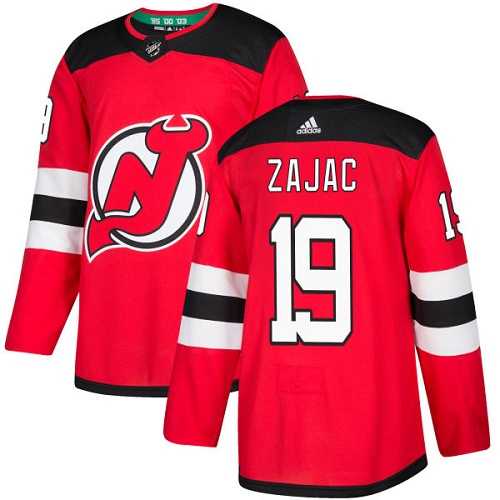 Adidas New Jersey Devils #19 Travis Zajac Red Home Authentic Stitched NHL