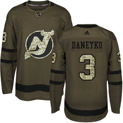 Adidas New Jersey Devils #3 Ken Daneyko Green Salute to Service Stitched NHL