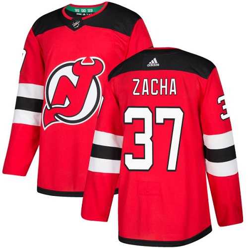 Adidas New Jersey Devils #37 Pavel Zacha Red Home Authentic Stitched NHL