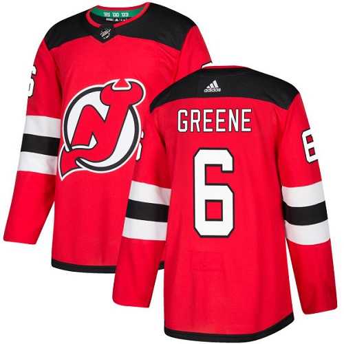 Adidas New Jersey Devils #6 Andy Greene Red Home Authentic Stitched NHL