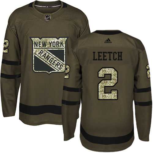 Adidas New York Rangers #2 Brian Leetch Green Salute to Service Stitched NHL Jersey