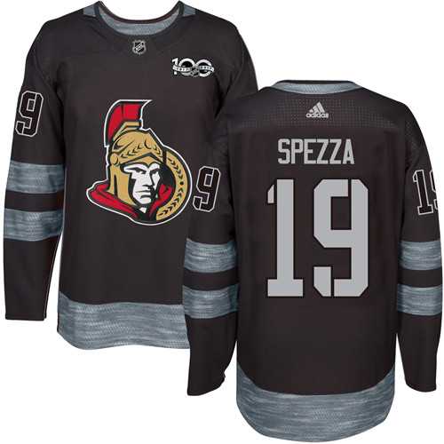 Adidas Ottawa Senators #19 Jason Spezza Black 1917-2017 100th Anniversary Stitched NHL