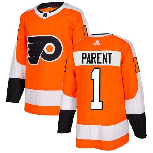 Adidas Philadelphia Flyers #1 Bernie Parent Orange Home Authentic Stitched NHL