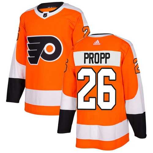 Adidas Philadelphia Flyers #26 Brian Propp Orange Home Authentic Stitched NHL