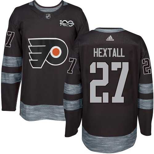 Adidas Philadelphia Flyers #27 Ron Hextall Black 1917-2017 100th Anniversary Stitched NHL