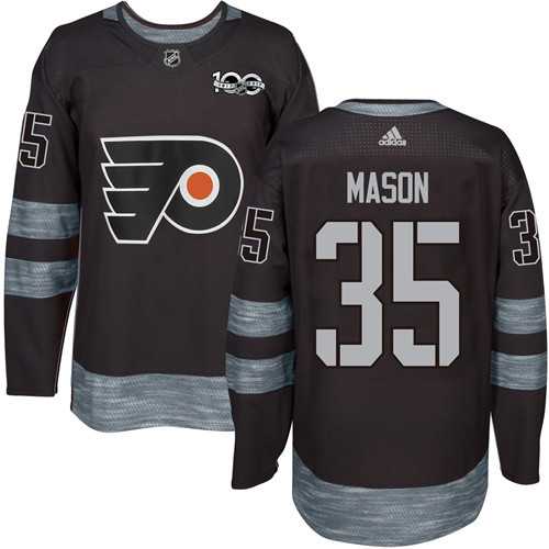 Adidas Philadelphia Flyers #35 Steve Mason Black 1917-2017 100th Anniversary Stitched NHL