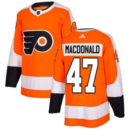 Adidas Philadelphia Flyers #47 Andrew MacDonald Orange Home Authentic Stitched NHL