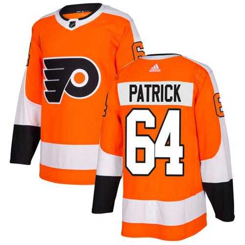Adidas Philadelphia Flyers #64 Nolan Patrick Orange Home Authentic Stitched NHL