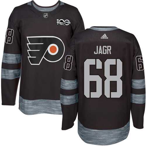 Adidas Philadelphia Flyers #68 Jaromir Jagr Black 1917-2017 100th Anniversary Stitched NHL