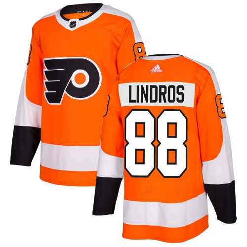 Adidas Philadelphia Flyers #88 Eric Lindros Orange Home Authentic Stitched NHL