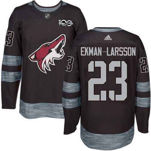 Adidas Phoenix Coyotes #23 Oliver Ekman-Larsson Black 1917-2017 100th Anniversary Stitched NHL Jersey