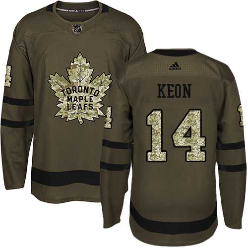 Adidas Toronto Maple Leafs #14 Dave Keon Green Salute to Service Stitched NHL