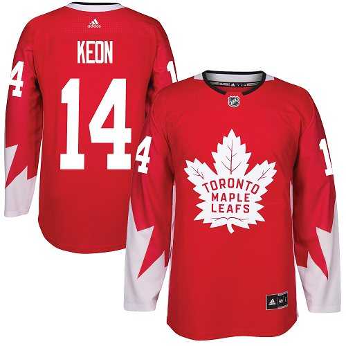 Adidas Toronto Maple Leafs #14 Dave Keon Red Team Canada Authentic Stitched NHL