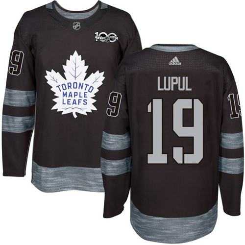 Adidas Toronto Maple Leafs #19 Joffrey Lupul Black 1917-2017 100th Anniversary Stitched NHL