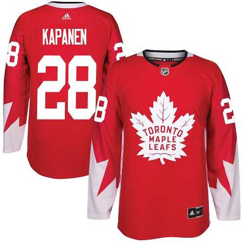 Adidas Toronto Maple Leafs #28 Kasperi Kapanen Red Team Canada Authentic Stitched NHL
