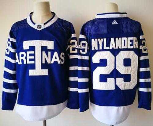Adidas Toronto Maple Leafs #29 William Nylander Blue Authentic 1918 Arenas Throwback Stitched NHL Adidas Toronto Maple Leafs #29 William Nylander Blue Authentic 1918 Arenas Throwback Stitched NHL