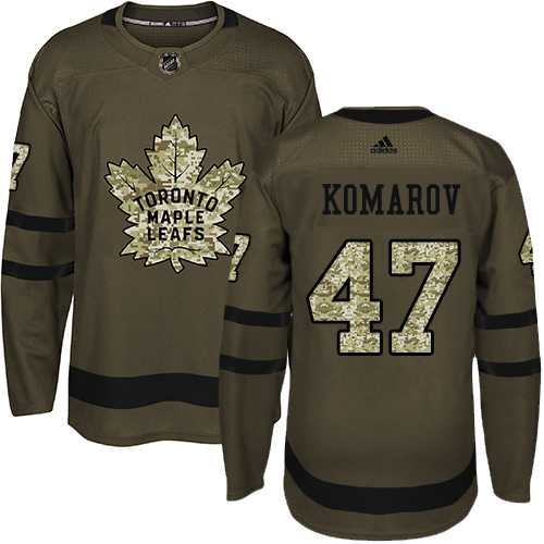 Adidas Toronto Maple Leafs #47 Leo Komarov Green Salute to Service Stitched NHL