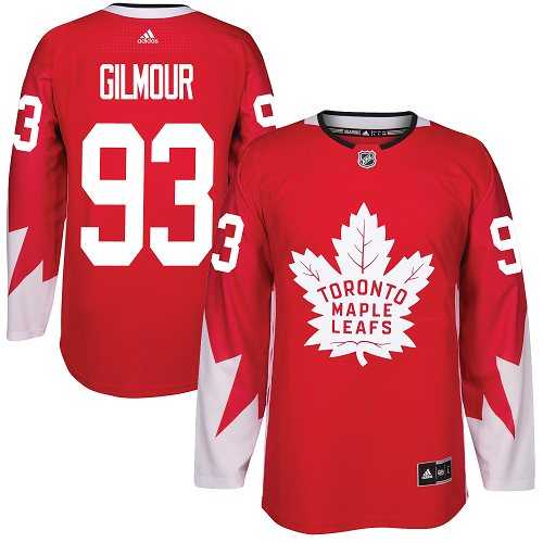Adidas Toronto Maple Leafs #93 Doug Gilmour Red Team Canada Authentic Stitched NHL