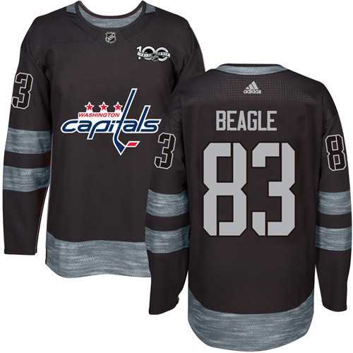 Adidas Vancouver Canucks #83 Jay Beagle Black 1917-2017 100th Anniversary Stitched NHL