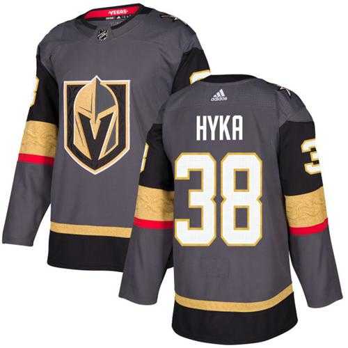 Adidas Vegas Golden Knights #38 Tomas Hyka Grey Home Authentic Stitched NHL Adidas Vegas Golden Knights #38 Tomas Hyka Grey Home Authentic Stitched NHL