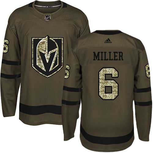 Adidas Vegas Golden Knights #6 Colin Miller Green Salute to Service Stitched NHL