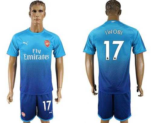 Arsenal #17 Iwobi Away Soccer Club Jersey