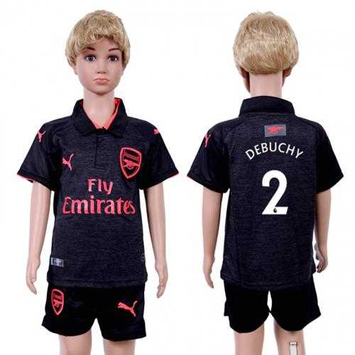 Arsenal #2 Debuchy Sec Away Kid Soccer Club Jersey