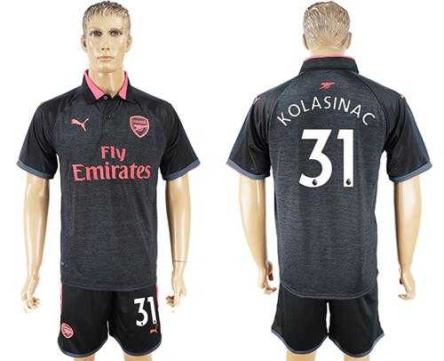 Arsenal #31 Kolasinac Sec Away Soccer Club Jersey