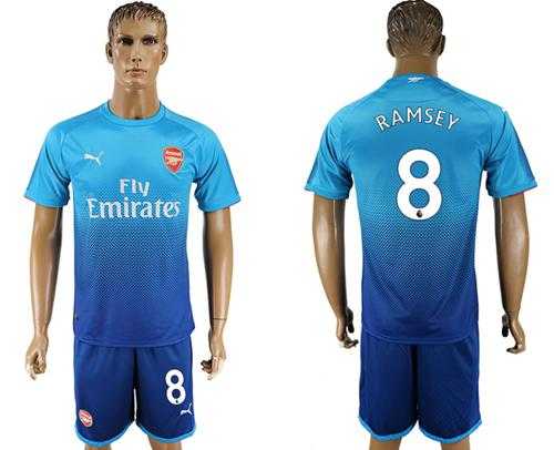 Arsenal #8 Ramsey Away Soccer Club Jersey