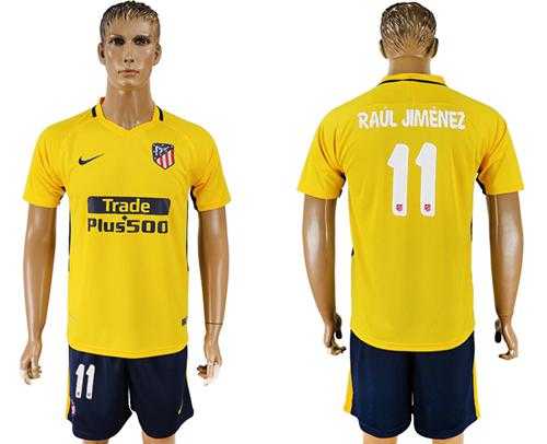 Atletico Madrid #11 Raul Jimenez Away Soccer Club Jersey