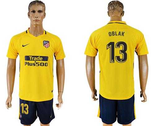 Atletico Madrid #13 Oblak Away Soccer Club Jersey