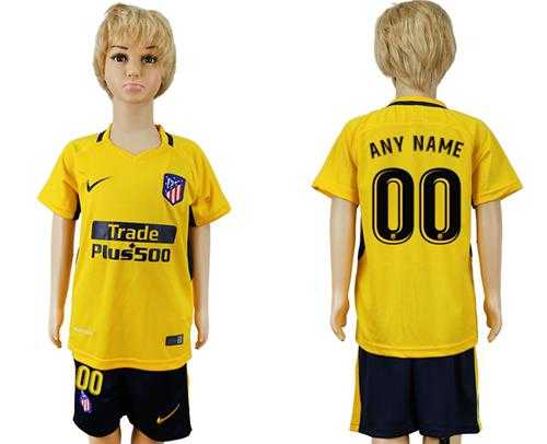 Atletico Madrid Personalized Away Kid Soccer Club Jersey