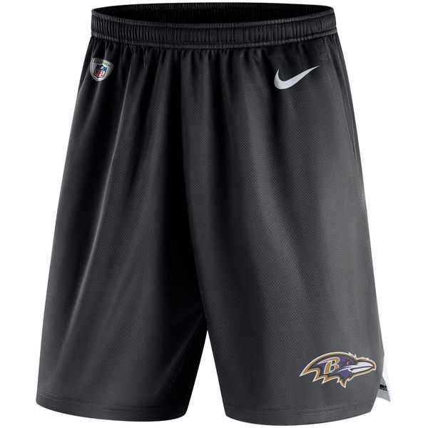 Baltimore Ravens Nike Knit Performance Shorts - Black