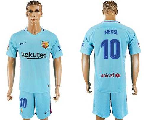 Barcelona #10 Messi Away Soccer Club Jersey