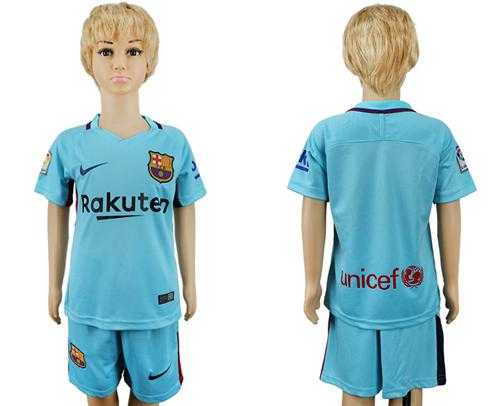 Barcelona Blank Away Kid Soccer Club Jersey