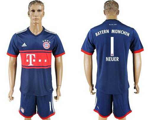 Bayern Munchen #1 Neuer Away Soccer Club Jersey