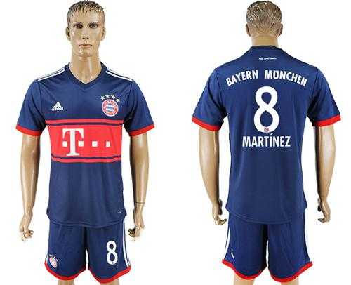 Bayern Munchen #8 Martinez Away Soccer Club Jersey