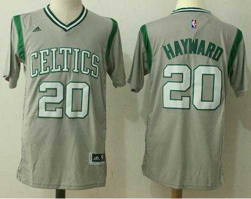 Boston Celtics #20 Gordon Hayward Gray Pride Stitched NBA Jersey