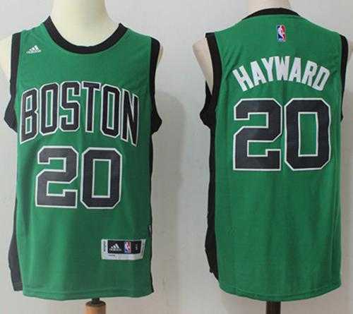 Boston Celtics #20 Gordon Hayward Green(Black No.) Alternate Stitched NBA Jersey