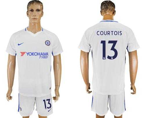 Chelsea #13 Courtois Away Soccer Club Jersey