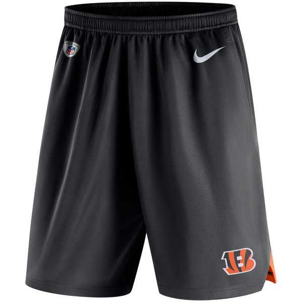 Cincinnati Bengals Nike Knit Performance Shorts - Black