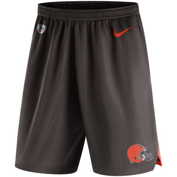 Cleveland Browns Nike Knit Performance Shorts - Brown