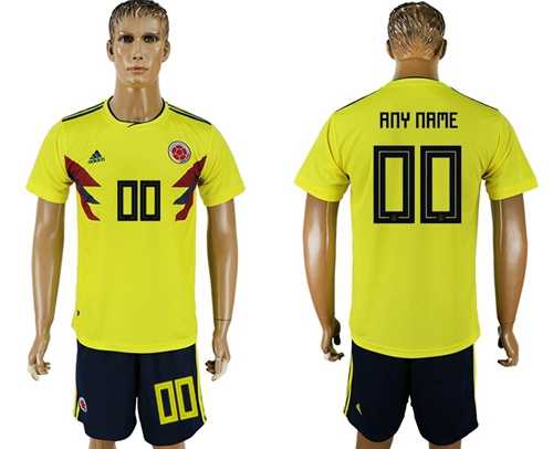 Colombia Personalized Home Soccer Country Jersey