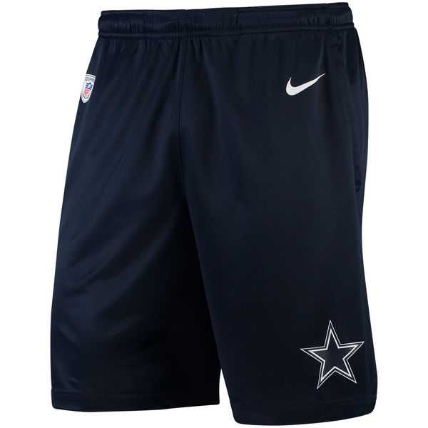 Dallas Cowboys Nike Knit Performance Shorts - Navy